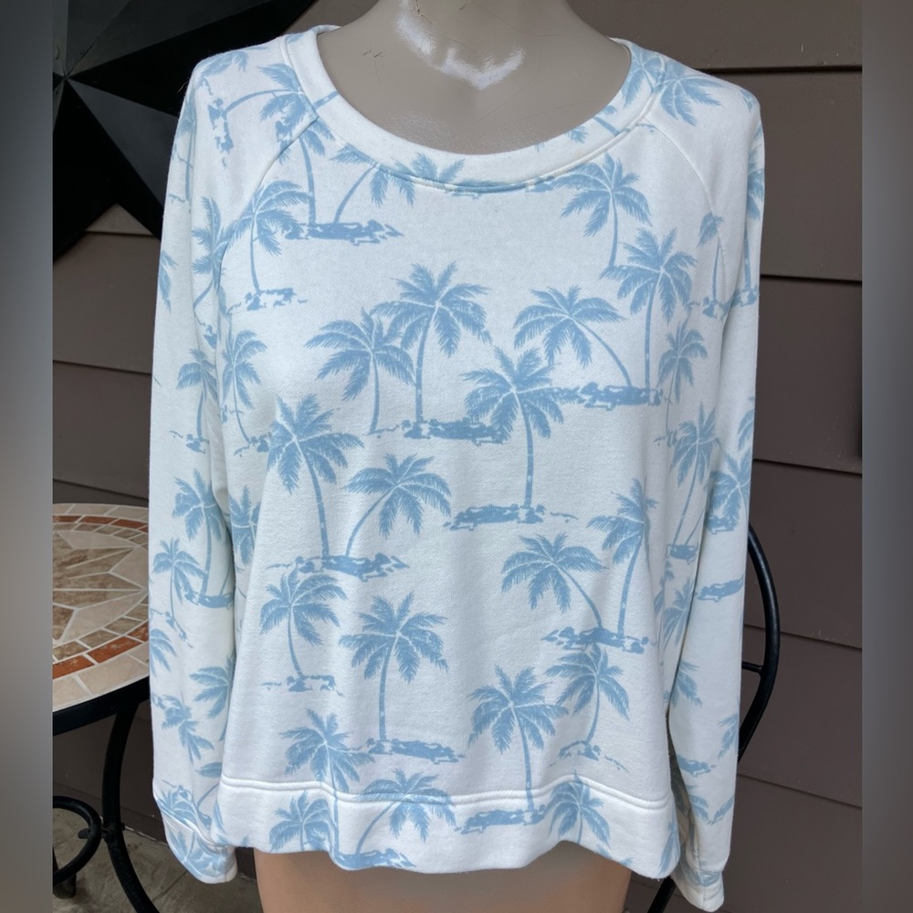 💥 3 for $15 Palm Tree Cropped Sweatshirt